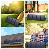COOCHEER Solar Panel 60W Portable Solar Panel Charger