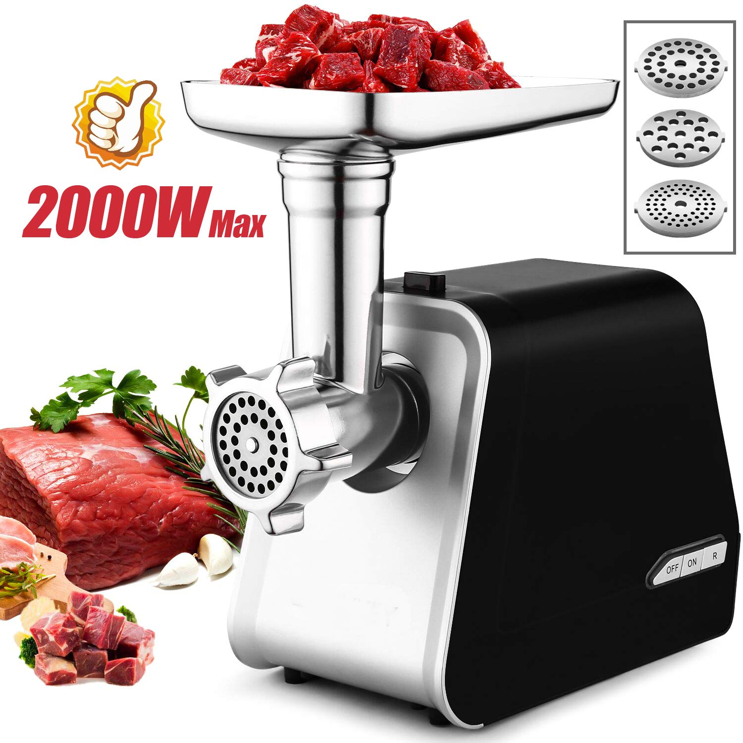 Durable Stainless Steel Food Meat Grinder Attachment For